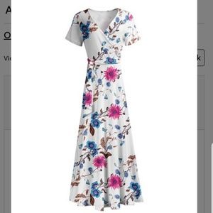 2x Wrap Style Maxi Dress